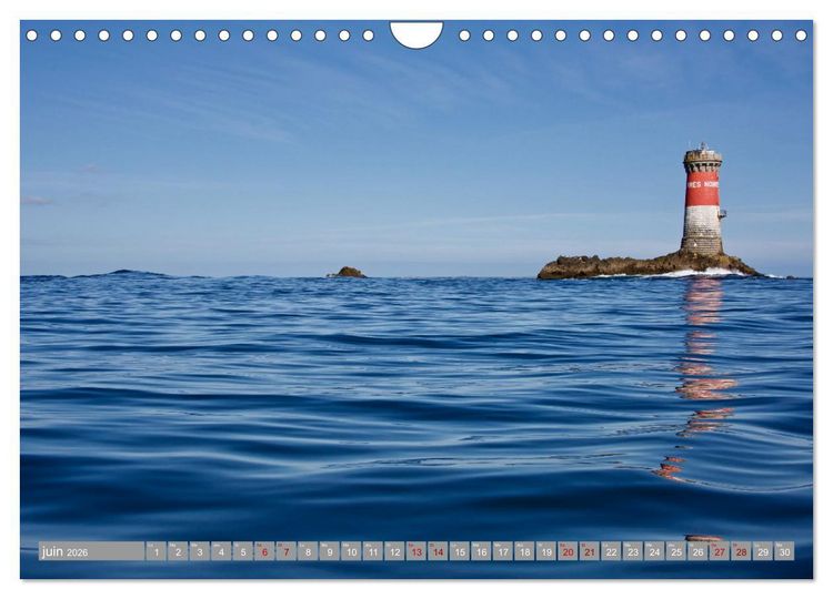Produktbild: Phare des Pierres Noires (Calendrier mural 2026 DIN A4 vertical), CALVENDO calendrier mensuel