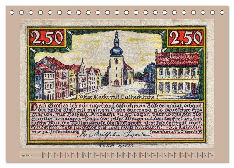 Produktbild: Gruss aus Insterburg - Historische Stadtansichten (Tischkalender 2026 DIN A5 quer), CALVENDO Monatskalender