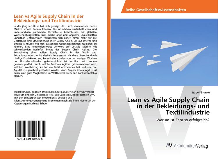 Produktbild: Lean vs Agile Supply Chain in der Bekleidungs- und Textilindustrie