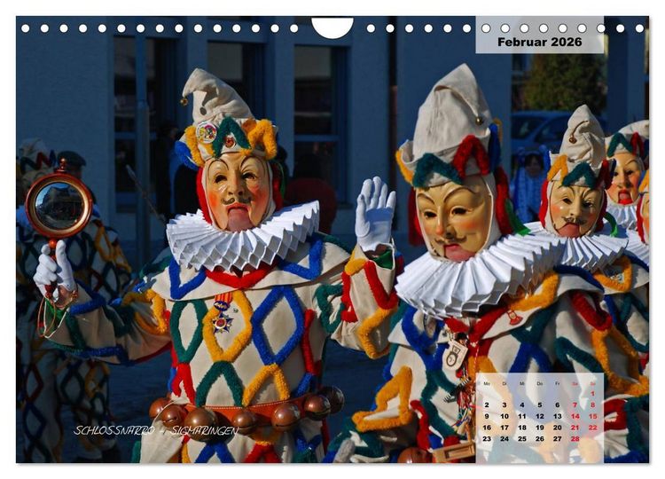 Produktbild: Schw&auml;bisch alemannische Fasnet (Wandkalender 2026 DIN A4 quer), CALVENDO Monatskalender