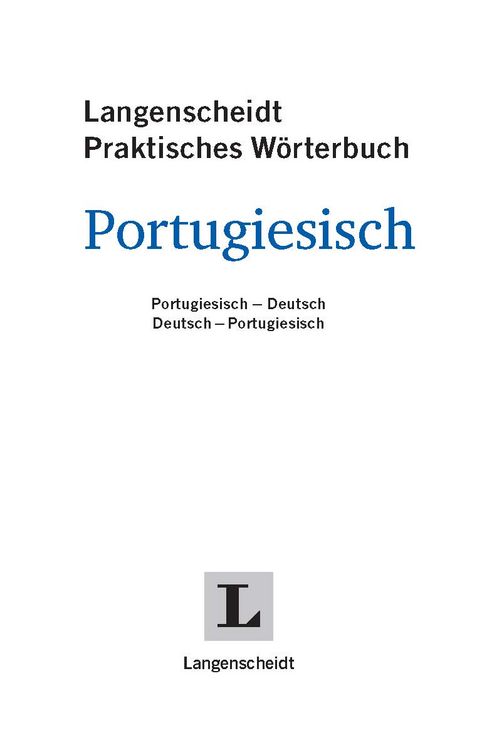 Produktbild: Langenscheidt Praktisches W&ouml;rterbuch Portugiesisch