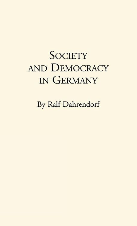 Produktbild: Society and Democracy in Germany