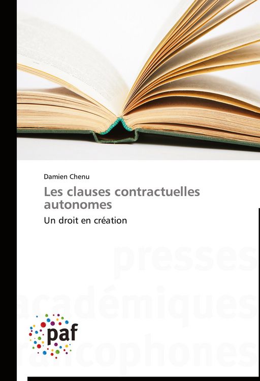 Produktbild: Les clauses contractuelles autonomes