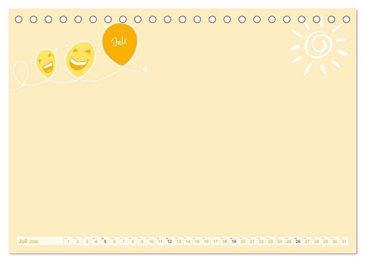 Produktbild: 12 x WITZE-Spa&szlig; - Bastelkalender (Tischkalender 2026 DIN A5 quer), CALVENDO Monatskalender