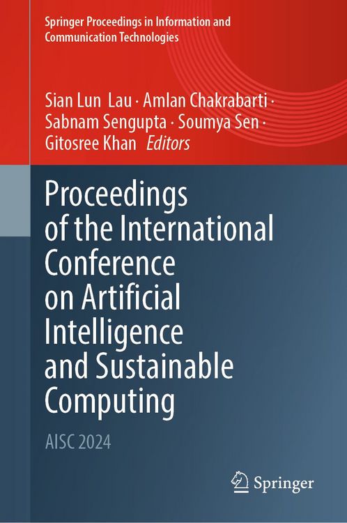 Produktbild: Proceedings of the International Conference on Artificial Intelligence and Sustainable Computing