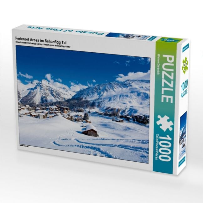 Produktbild: CALVENDO Puzzle Ferienort Arosa im Schanfigg Tal | 1000 Teile Lege-Gr&ouml;&szlig;e 64x48cm Foto-Puzzle f&uuml;r gl&uuml;ckliche Stunden