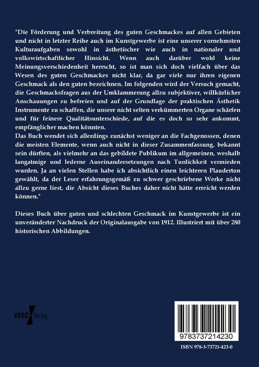 Produktbild: Guter und schlechter Geschmack im Kunstgewerbe