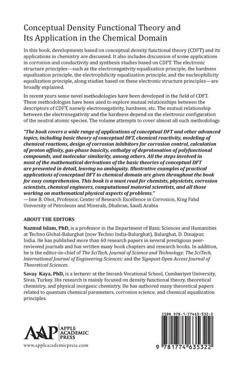 Produktbild: Conceptual Density Functional Theory and Its Application in the Chemical Domain