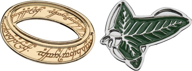 Produktbild: Moleskine Der Herr der Ringe Pins (2er-Set) Blatt und Ring