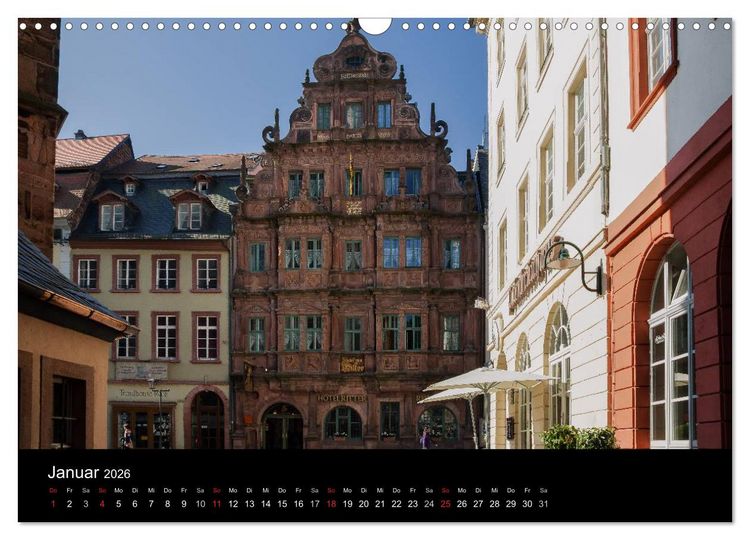 Produktbild: Heidelberger Stadtansichten (Wandkalender 2026 DIN A3 quer), CALVENDO Monatskalender