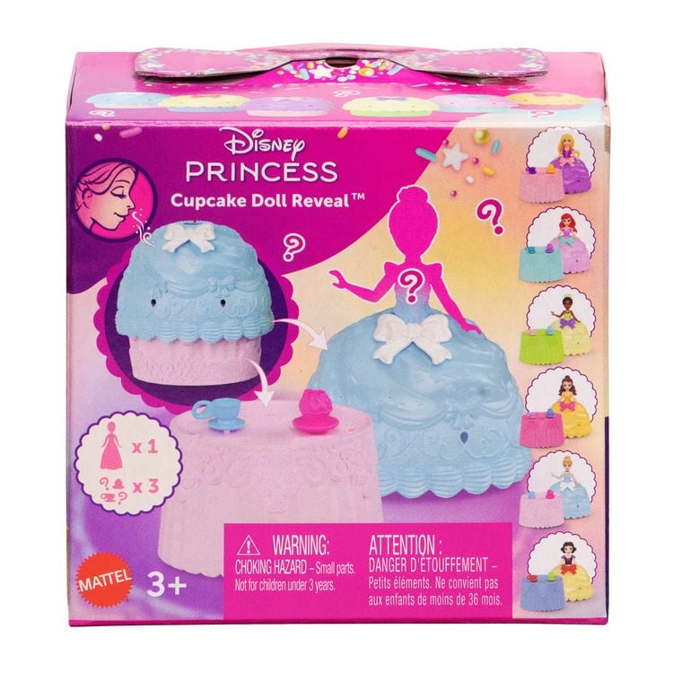 Produktbild: Disney Princess Cupcake kleine Puppe Reveal mit f&uuml;nf &Uuml;berraschungen, darunter eine Puppe und zwei Zubeh&ouml;rteile
