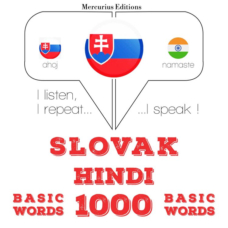 Produktbild: Slovensk&yacute; - hindčina: 1000 z&aacute;kladn&yacute;ch slov