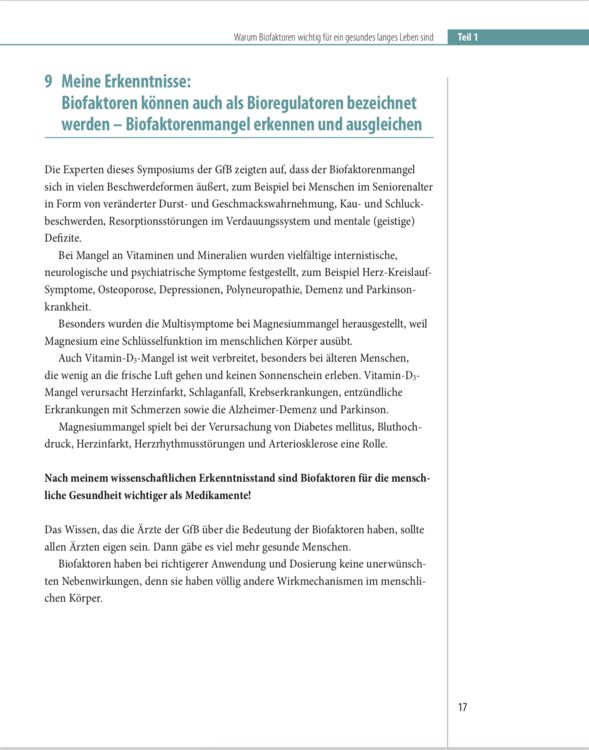 Produktbild: Biofaktoren f&uuml;r gesundes Altern