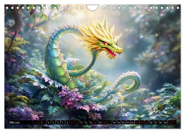 Produktbild: Mythos trifft Botanik &ndash; Die geheimnisvollen Drachenpflanzen (Wandkalender 2026 DIN A4 quer), CALVENDO Monatskalender