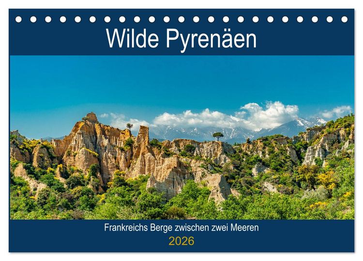Produktbild: Wilde Pyren&auml;en (Tischkalender 2026 DIN A5 quer), CALVENDO Monatskalender