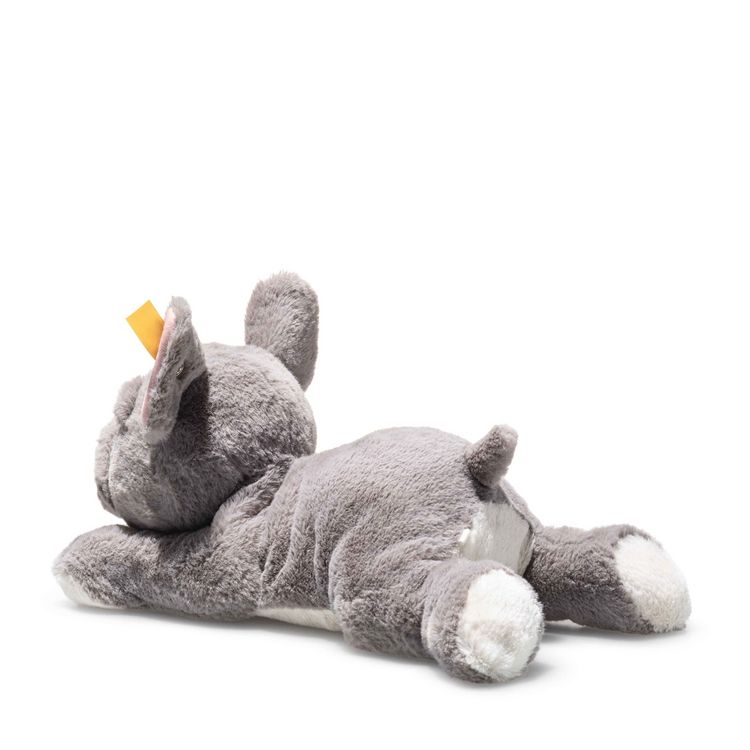 Produktbild: Steiff 076114 - Franz&ouml;sische Bulldogge Brie, liegend, grau, Pl&uuml;sch, 24 cm
