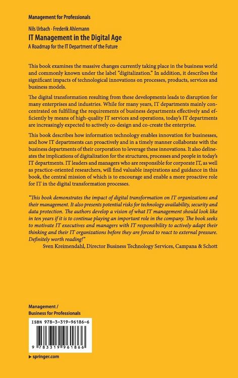 Produktbild: IT Management in the Digital Age