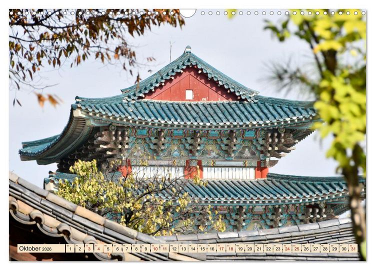 Produktbild: S&uuml;dkoreas Herbstf&auml;rbung (Wandkalender 2026 DIN A3 quer), CALVENDO Monatskalender