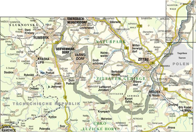 Produktbild: Naturpark Zittauer Gebirge - Luzicke Hory (Lausitzer Gebirge)