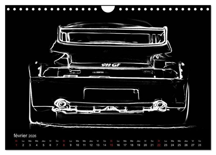 Produktbild: 911 Lignes (Calendrier mural 2026 DIN A4 vertical), CALVENDO calendrier mensuel