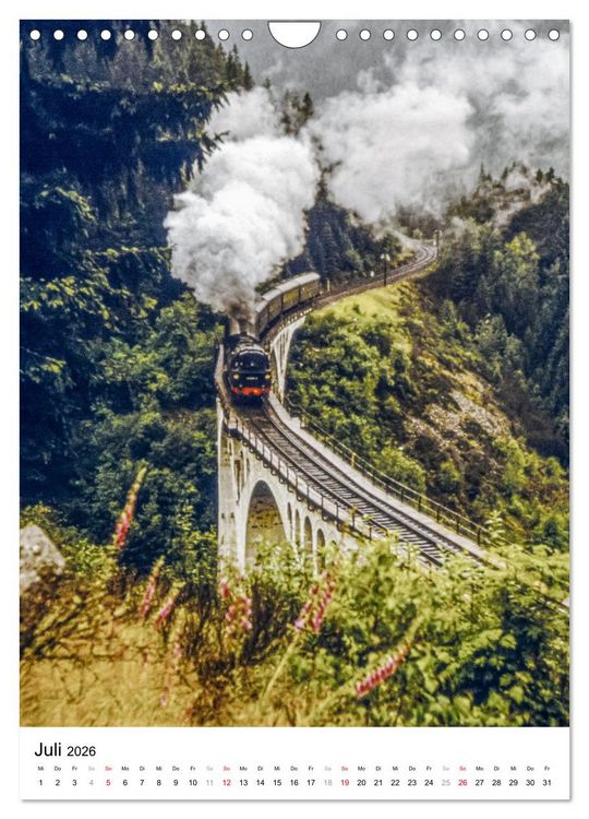 Produktbild: Deutsche Reichsbahn-Dampfz&uuml;ge vor &uuml;ber 40 Jahren (Wandkalender 2026 DIN A4 hoch), CALVENDO Monatskalender