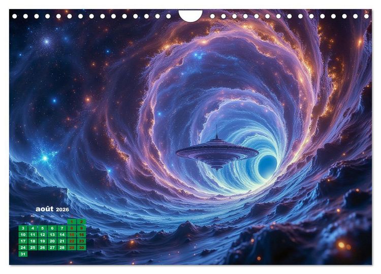 Produktbild: &Agrave; travers l'univers-L'incroyable voyage (Calendrier mural 2026 DIN A4 vertical), CALVENDO calendrier mensuel