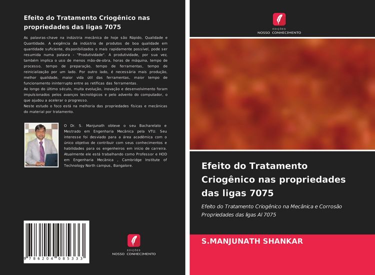 Produktbild: Efeito do Tratamento Criog&ecirc;nico nas propriedades das ligas 7075