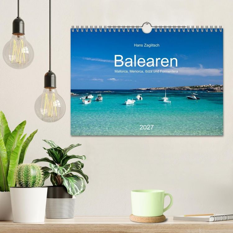 Produktbild: Balearen - Mallorca, Menorca, Ibiza und Formentera (Wandkalender 2027 DIN A4 quer), CALVENDO Monatskalender