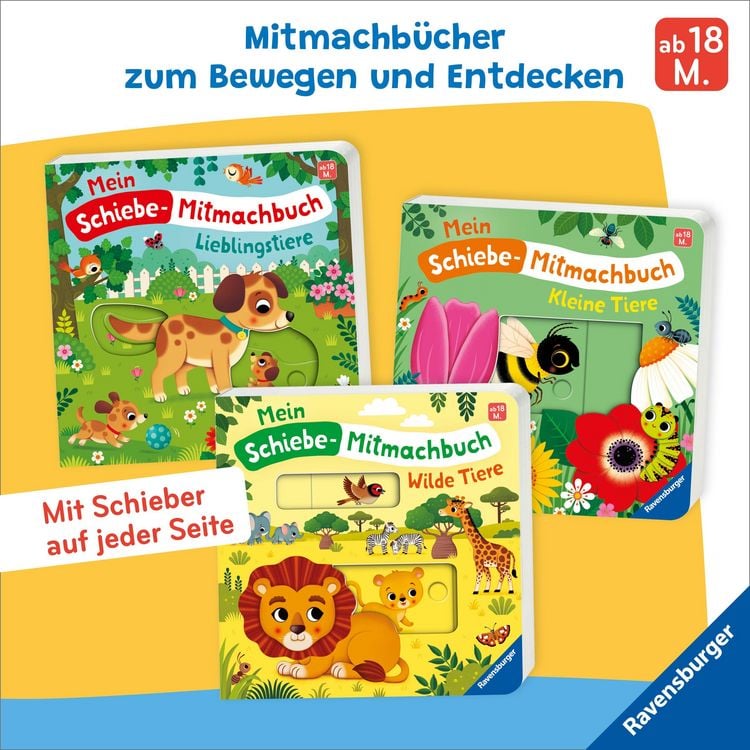 Produktbild: Mein Schiebe-Mitmachbuch - Lieblingstiere