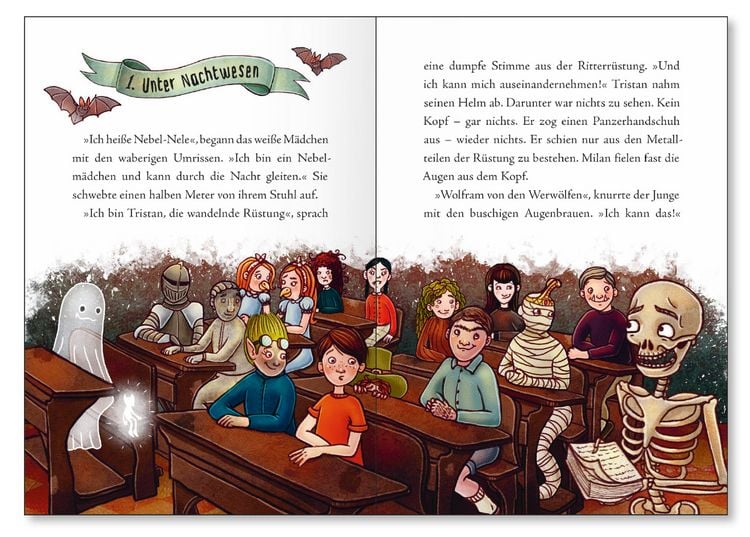 Produktbild: Die Mitternachtsschule - Erste Stunde Geisterkunde (Die Mitternachtsschule, Bd. 1)