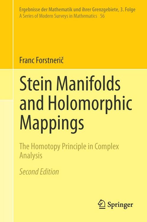 Produktbild: Stein Manifolds and Holomorphic Mappings