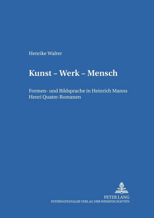 Produktbild: Kunst &ndash; Werk &ndash; Mensch