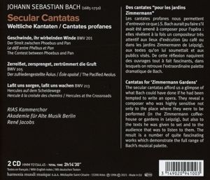 Produktbild: J.S. Bach: Secular Cantatas,BWV 201,205 & 213