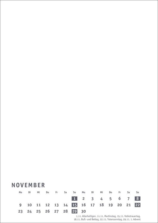 Produktbild: Premium-Bastelkalender weiß A4 2026