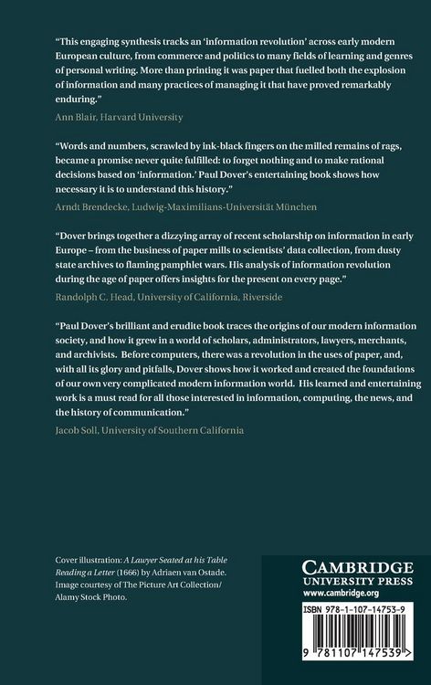 Produktbild: The Information Revolution in Early Modern Europe