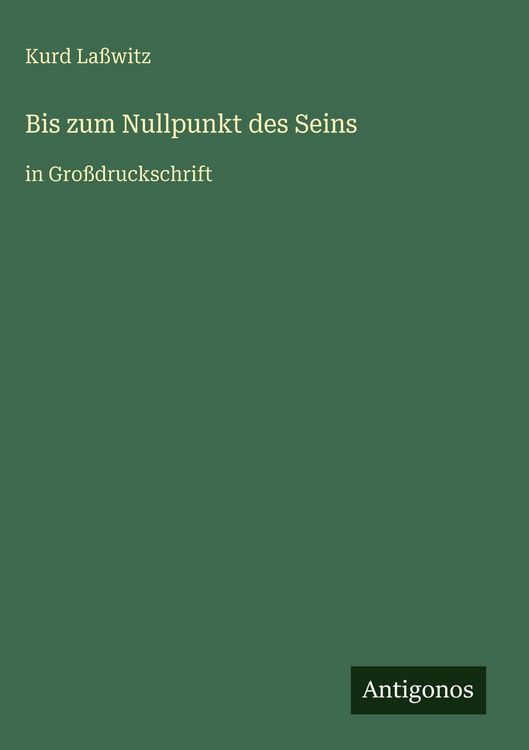 Produktbild: Bis zum Nullpunkt des Seins