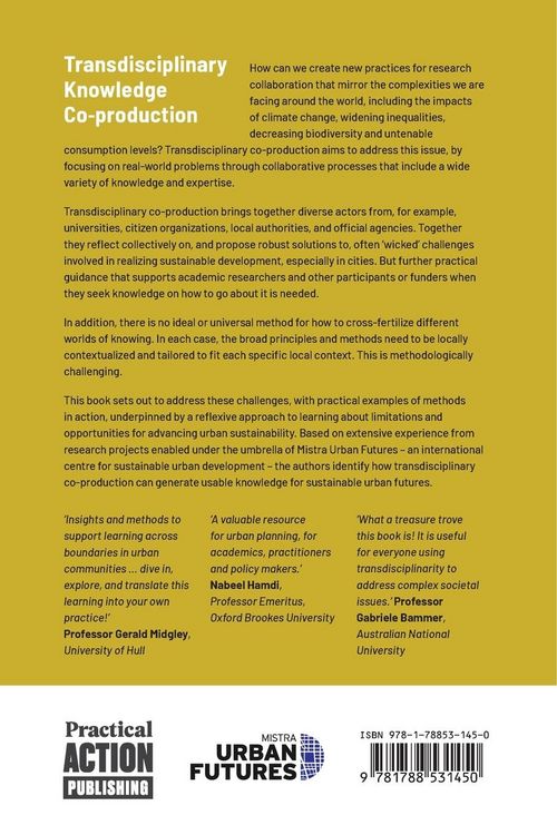 Produktbild: Transdisciplinary Knowledge Co-production for Sustainable Cities