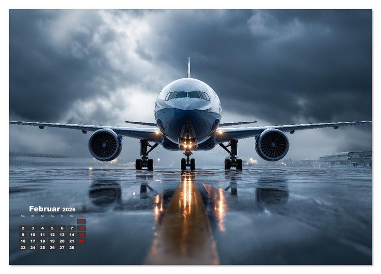 Produktbild: Flugzeuge hautnah - Flugzeugkalender f&uuml;r Flugzeugliebhaber (Wandkalender 2026 DIN A3 quer), CALVENDO Monatskalender