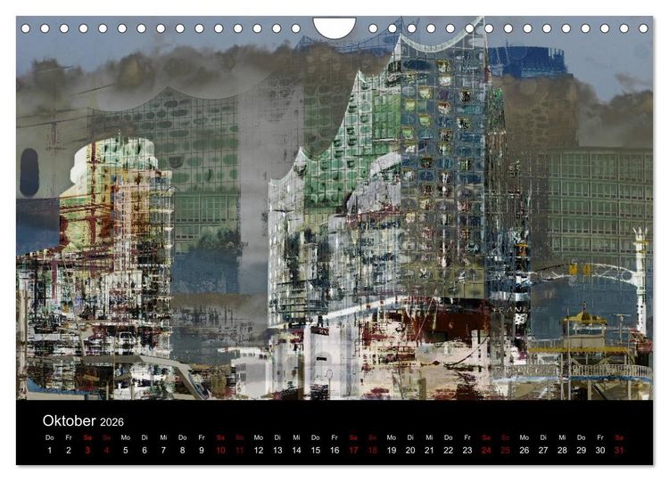 Produktbild: Elbphilharmonie-ARTig (Wandkalender 2026 DIN A4 quer), CALVENDO Monatskalender