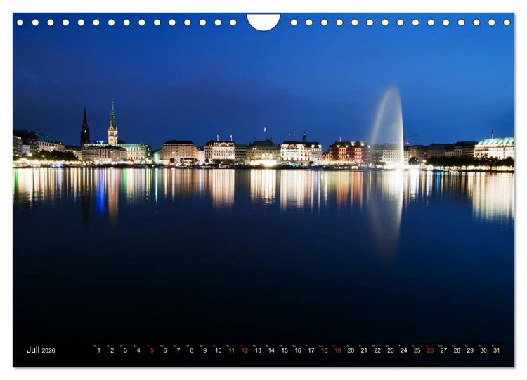 Produktbild: Hamburg - Alster (Wandkalender 2026 DIN A4 quer), CALVENDO Monatskalender