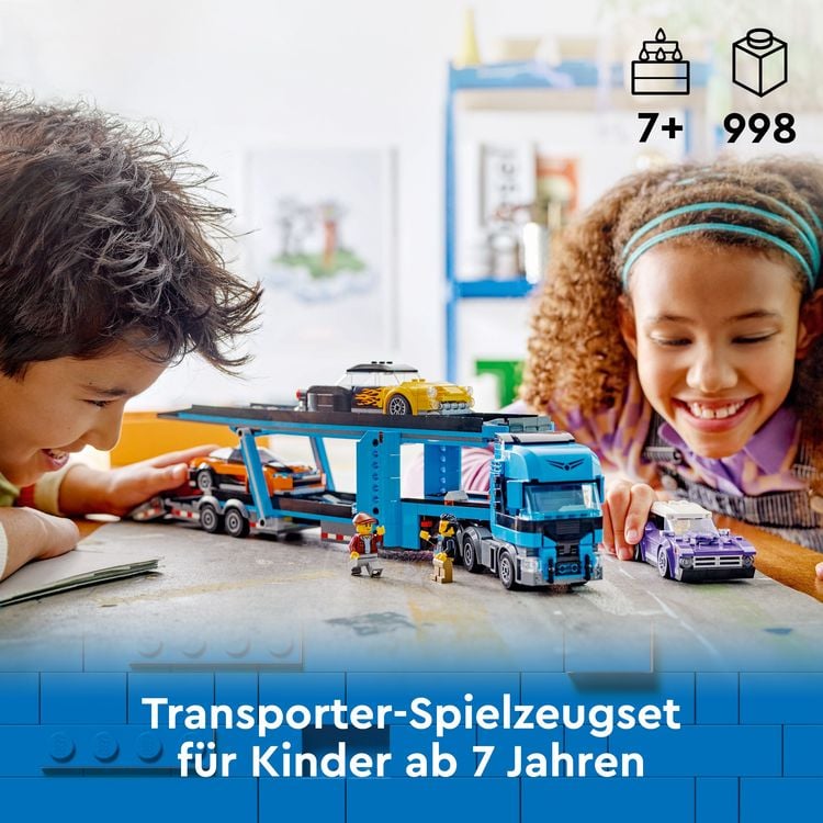 Produktbild: LEGO City Autotransporter mit Sportwagen, LKW-Spielzeug 60408