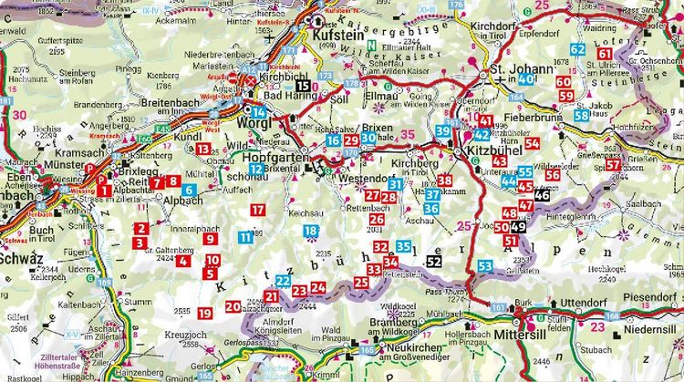 Produktbild: ROTHER Wanderf&uuml;hrer Kitzb&uuml;heler Alpen. 62 Touren um Alpbach, in der Wildsch&ouml;nau, im Brixental, bei St. Johann und im Pillerseetal