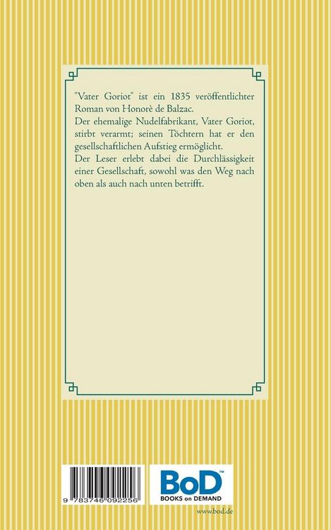 Produktbild: Vater Goriot