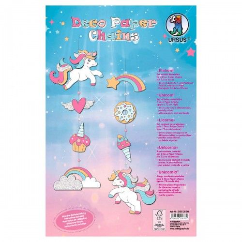 Produktbild: URSUS Kinder-Bastelsets Deco Paper Chains, Einhorn