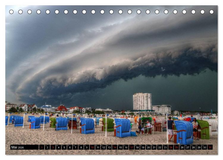 Produktbild: Urlaub in Warnem&uuml;nde (Tischkalender 2026 DIN A5 quer), CALVENDO Monatskalender