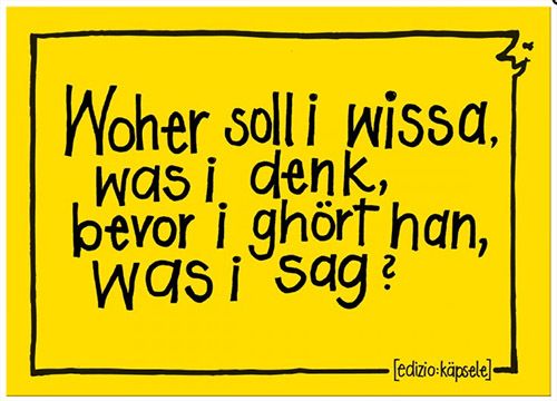 Produktbild: Woher soll i wissa, was i denk
