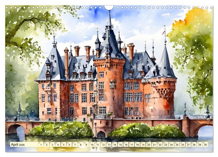 Produktbild: Zauberhafte Niederlande (Wandkalender 2026 DIN A3 quer), CALVENDO Monatskalender