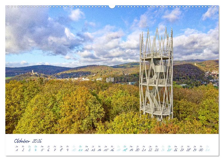 Produktbild: Taunus, deine T&uuml;rme (hochwertiger Premium Wandkalender 2026 DIN A2 quer), Kunstdruck in Hochglanz