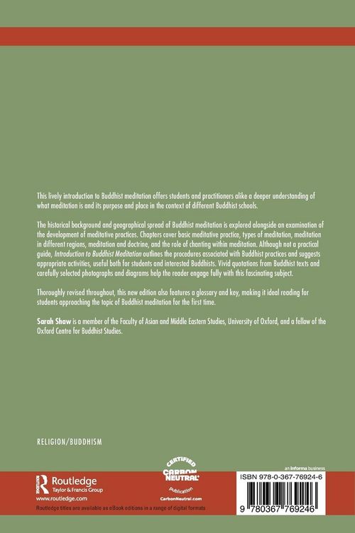 Produktbild: Introduction to Buddhist Meditation