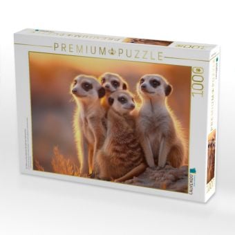 Produktbild: CALVENDO Puzzle Ein Motiv aus dem Kalender Die Welt der Erdm&auml;nnchen | 1000 Teile Lege-Gr&ouml;&szlig;e 64x48cm Foto-Puzzle f&uuml;r gl&uuml;ckliche Stunden